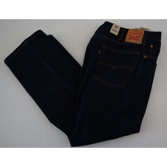 Levi's 517 Men’s Sz 36X30 Dark Wash Blue Bootcut Jeans $70 - Picture 7 of 8